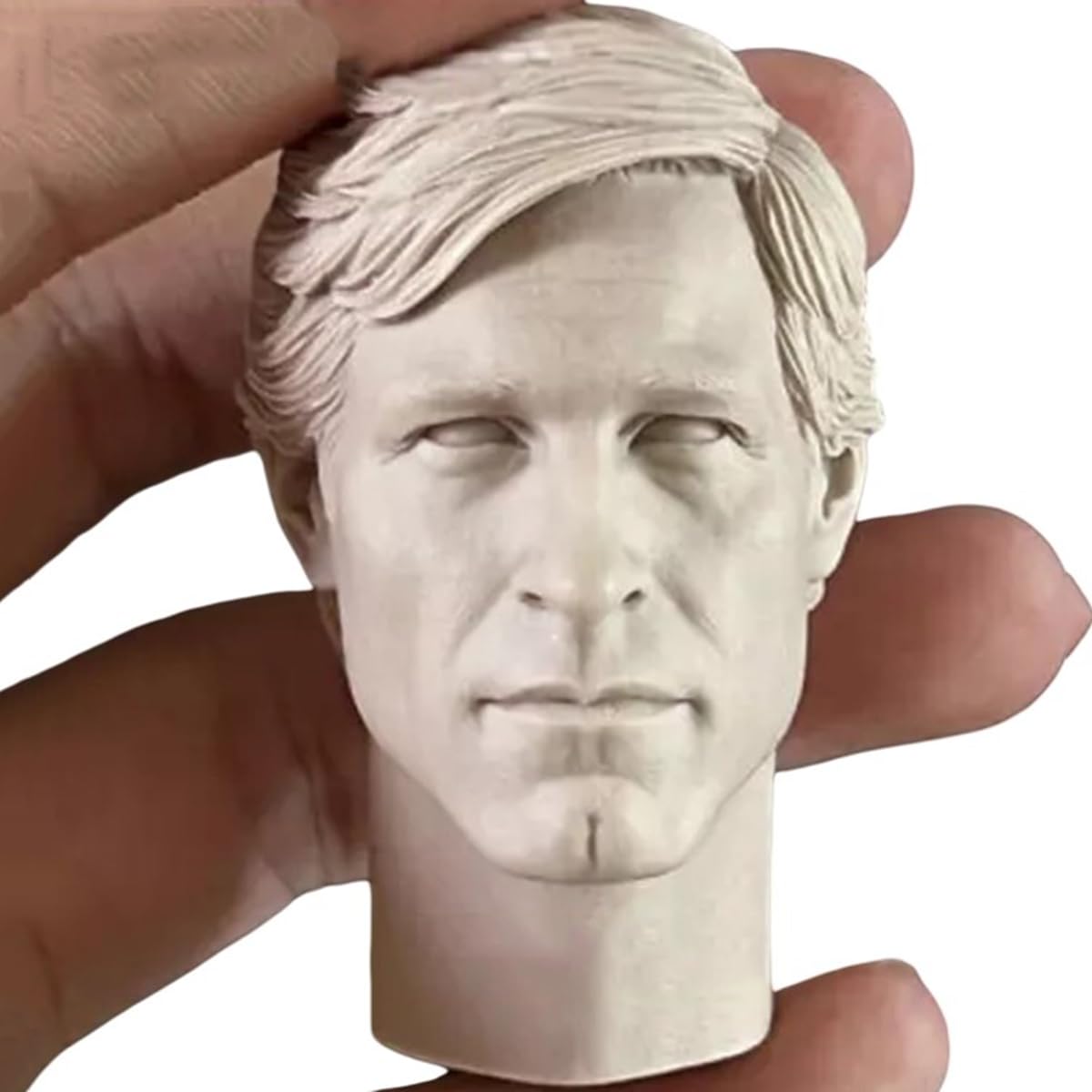 Tête sculpture 1/6 homme non peint figurine miniature militaire visage double homme fort