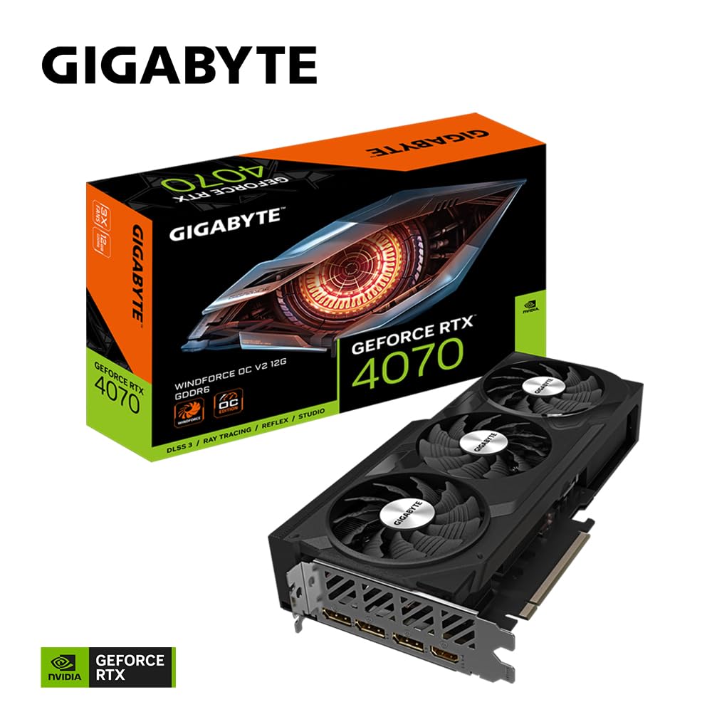グラフィックボード・グラボ・ビデオカード GIGABYTE GeForce RTX 4070 12GB Amazon | Gigabyte GeForce RTX 4070 WINDFORCE OC V2 12G