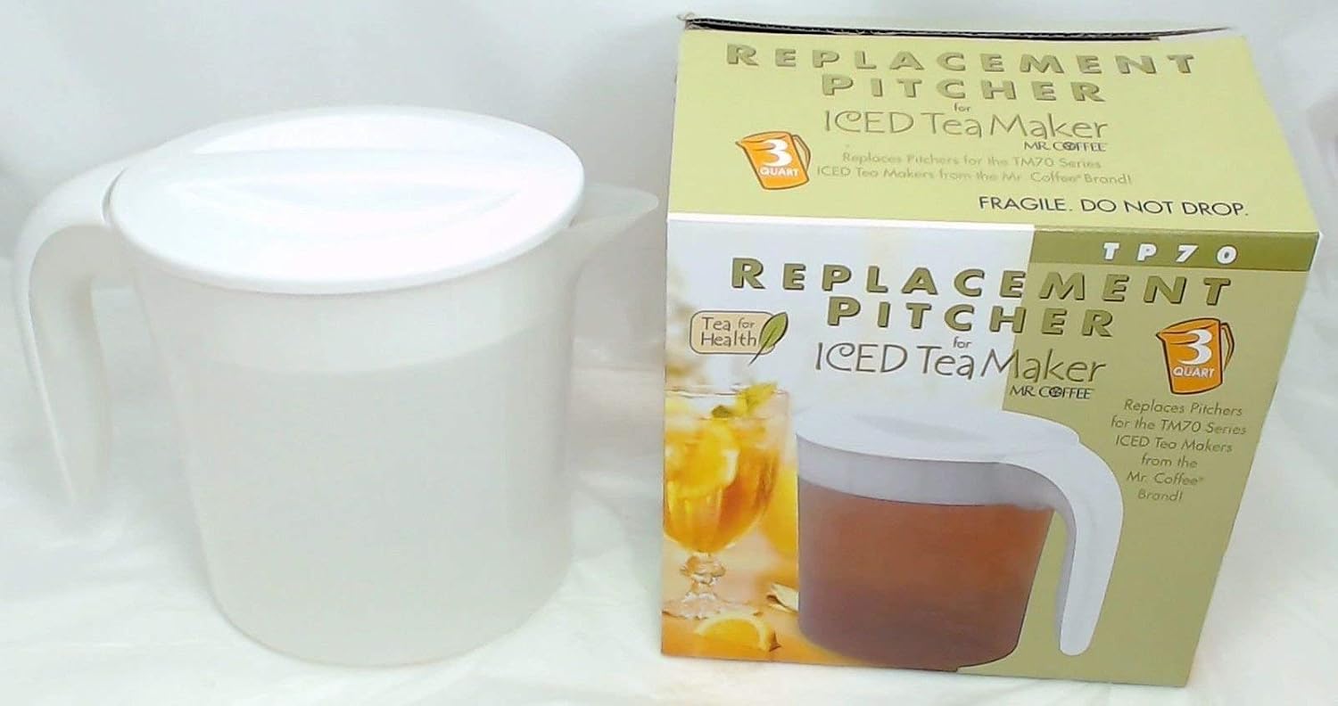 Mr. Coffee 3 Qt. Replacement Pitcher for Fresh Iced Tea Maker, White