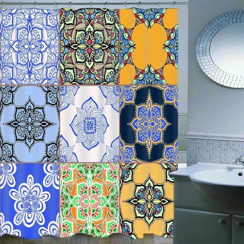 Rideau de douche en polyester haut de gamme lavable et durable - 4