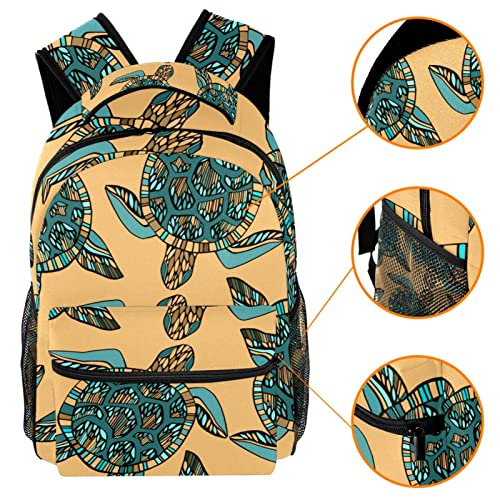 Sac à dos de voyage tortue polygonale contre le mal de dos