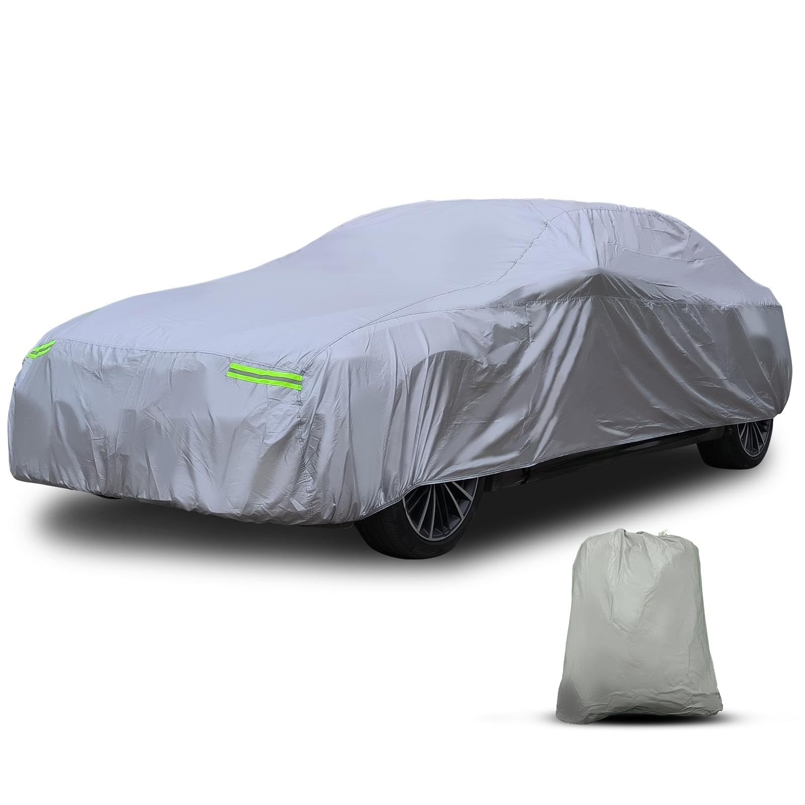 ZONEEAKO Universal Car Cover - All Weather - Fits Sedan Length 190-200