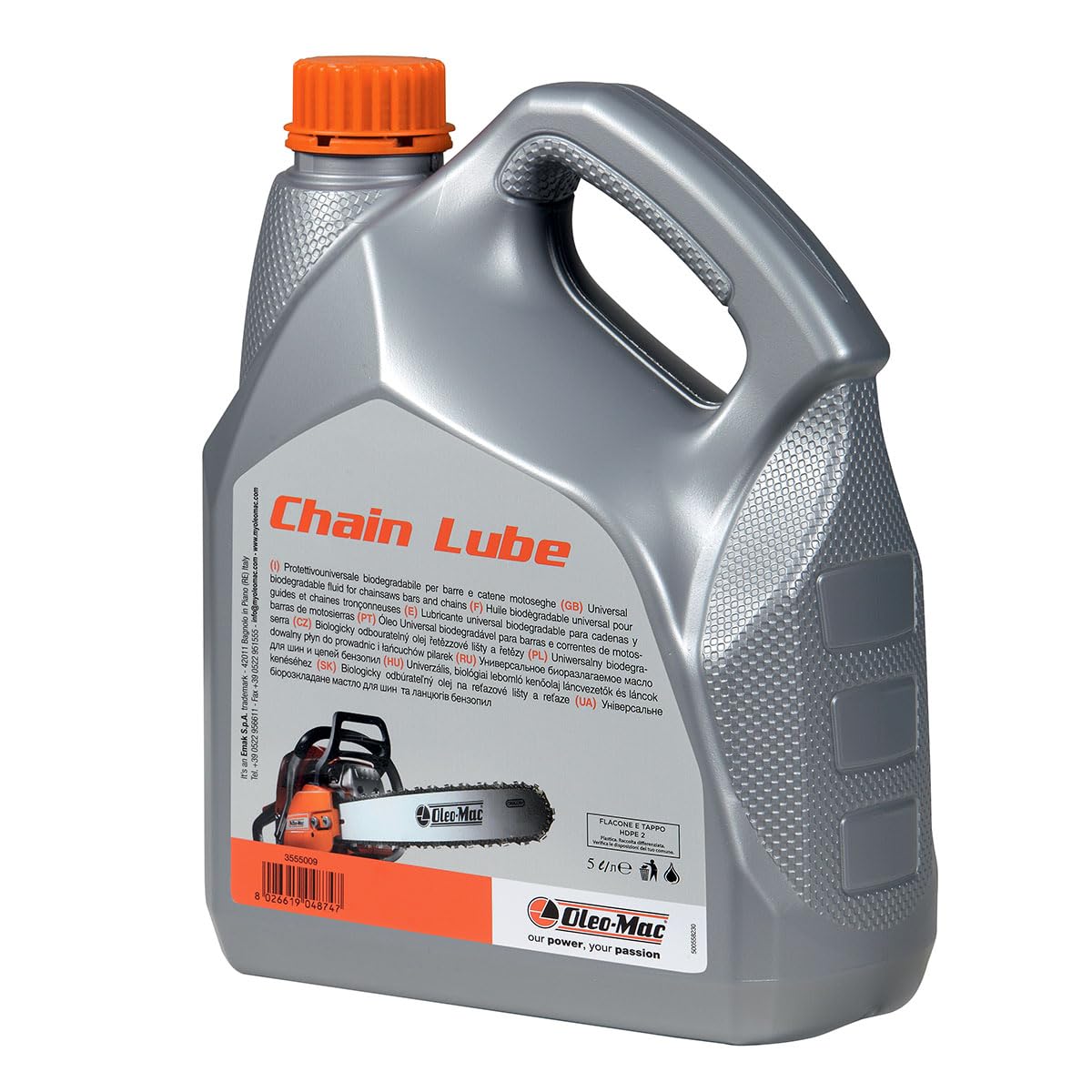 BERARDI | Olio per catena motosega 5 litri | olio protettivo per barre e catene | CHAIN LUBE LT 5