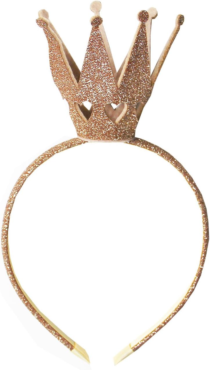 Kirei Sui Shiny Queen Princess Crown Headband Halloween Christmas New Year Headpiece for Women Hairband