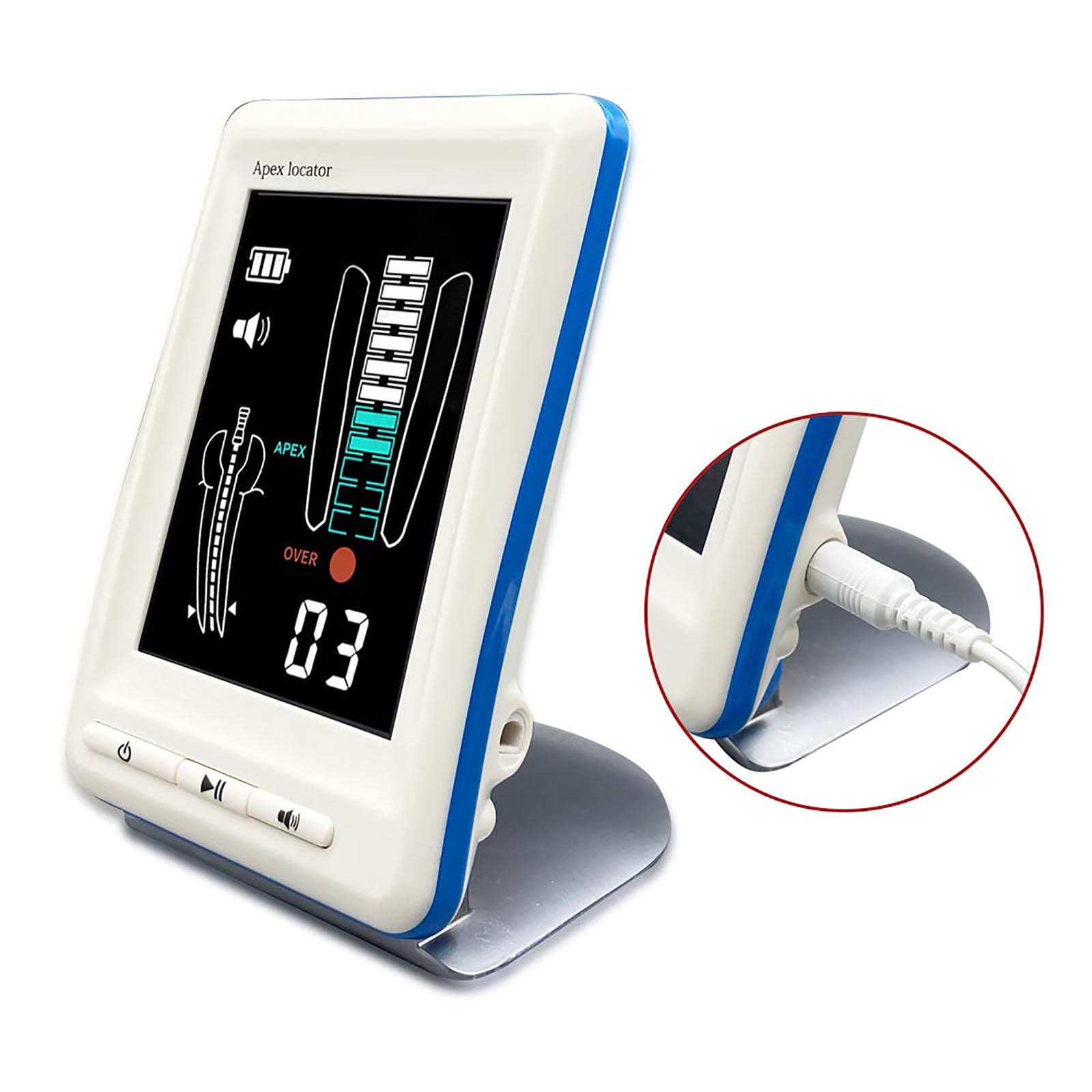 Buscador De Localizador De Ápice De Endodoncia Localizador De Ápices Ajustable (LCD) Ver Fit Material Dental Herramientas para Laboratorios Dentales
