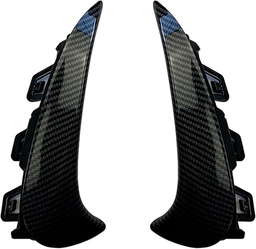 Miniatura 1 de 2 alerones laterales traseros, borde de cubierta de ventilación de aire, aletas divisoras de parachoques trasero, solapas de ventilación laterales,