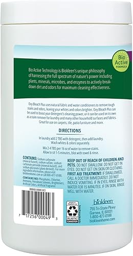 Miniatura 2 de Bio Kleen oxígeno usar lejía Plus con GSE 32oz en polvo 907g 00049 1 1