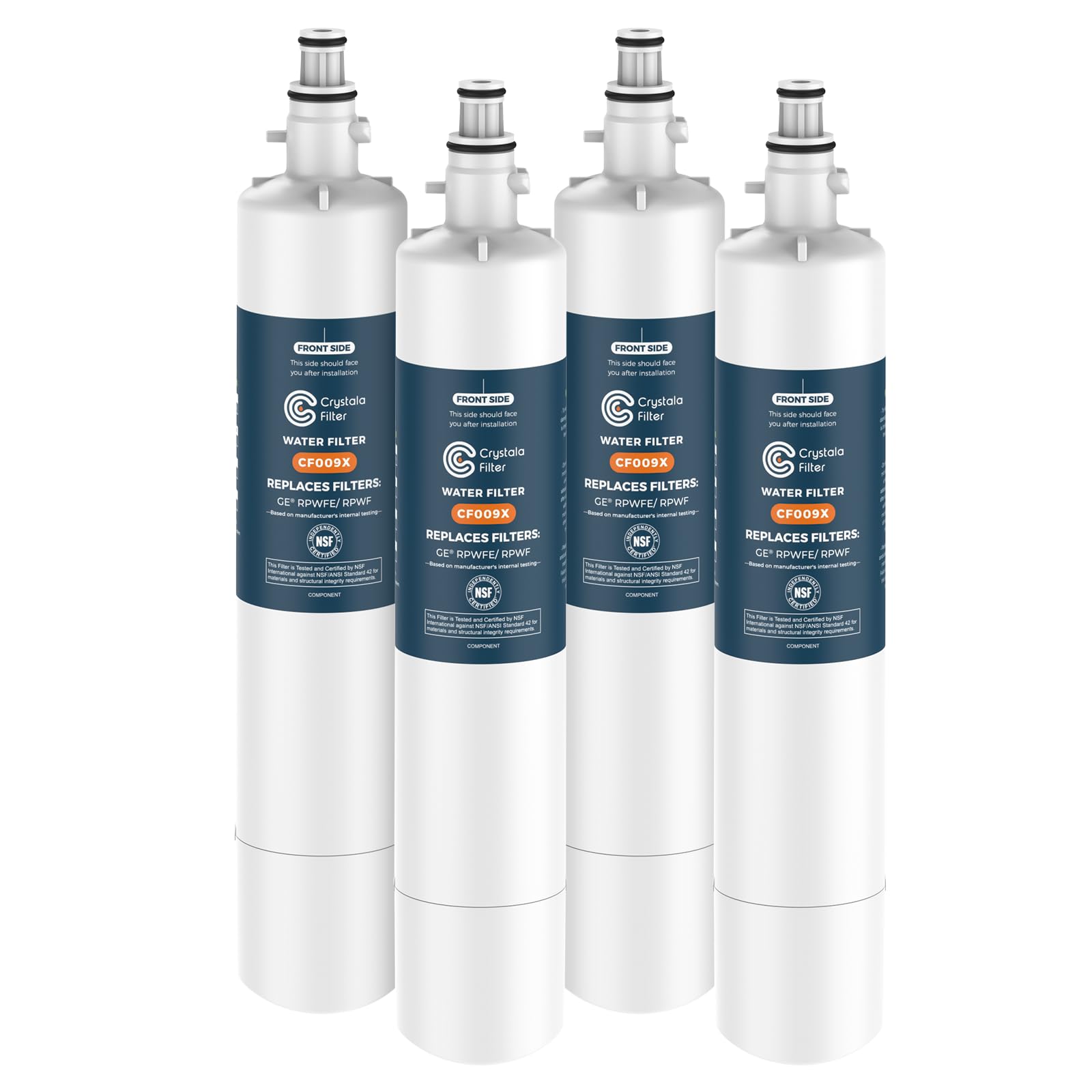 Crystala Filters WF277 Replacement Refrigerator Water Filter (4-Pack)