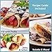 CucinaPro Cordless Crepe Maker- Valentine Breakfast Essential w FREE Recipe Guide, NonStick Dipping Plate, Electric Base, Batter Spatula- Portable Hot Plate Compact Baker, Morning Dessert Gift for Her