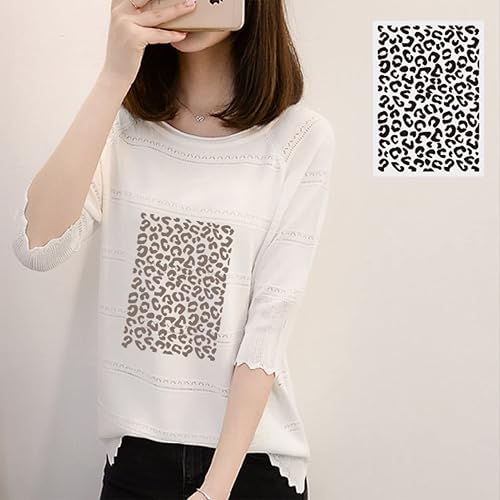 Miniatura 4 de Plantillas con estampado de animales, 12 plantillas de piel de animal, leopardo, cebra, vaca, tigre, guepardo, jirafa, serpiente, escamas de