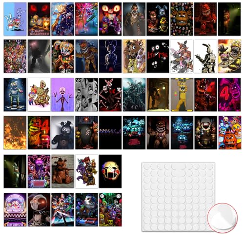 Horror Game Poster Collage Set, 50 Pcs