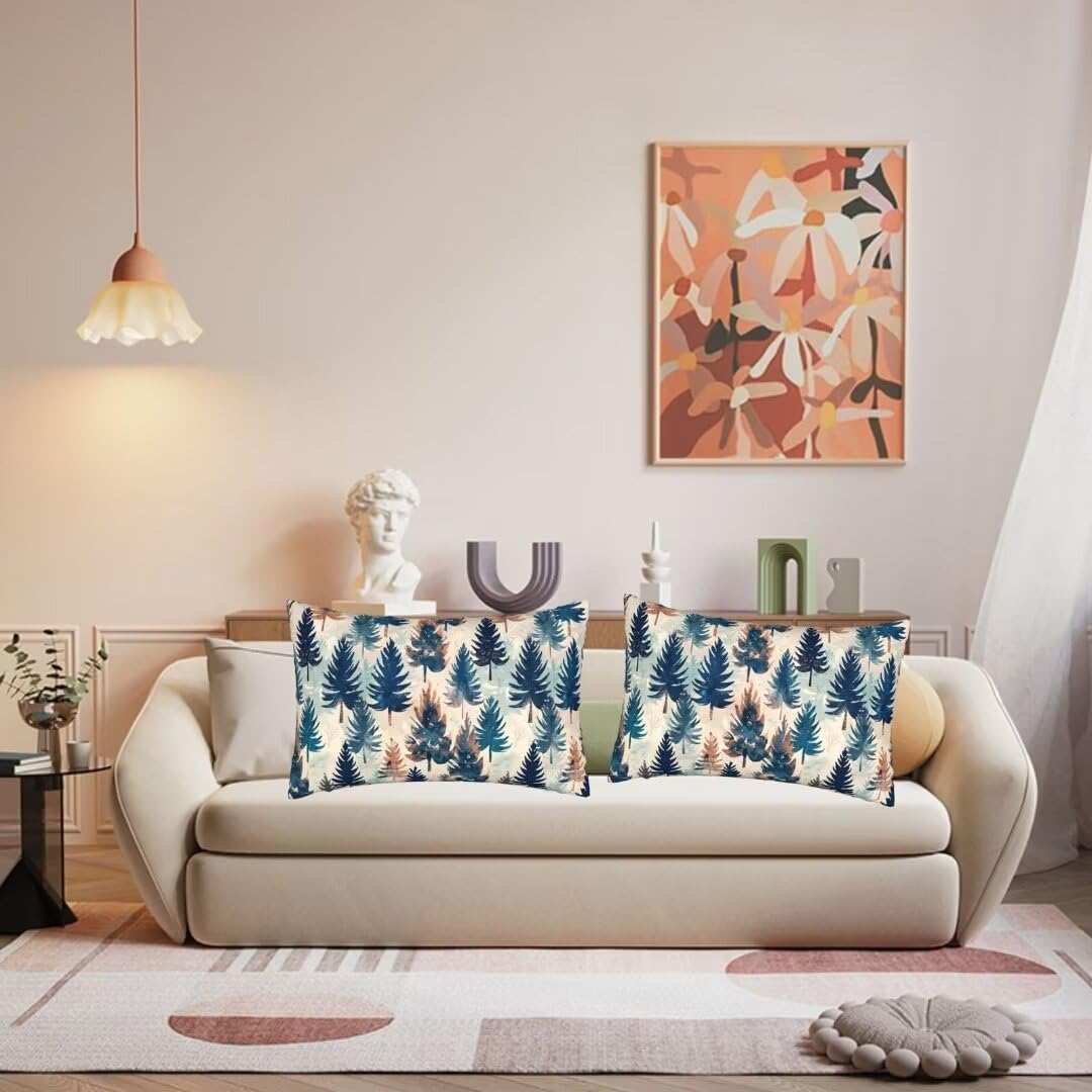Lot De 2 Taies D'oreiller Rectangulaires 40x70 Cm - Motif Citrouille Automne - Double Face, Velours Doux - Pour Canapé, Salon, Chambre