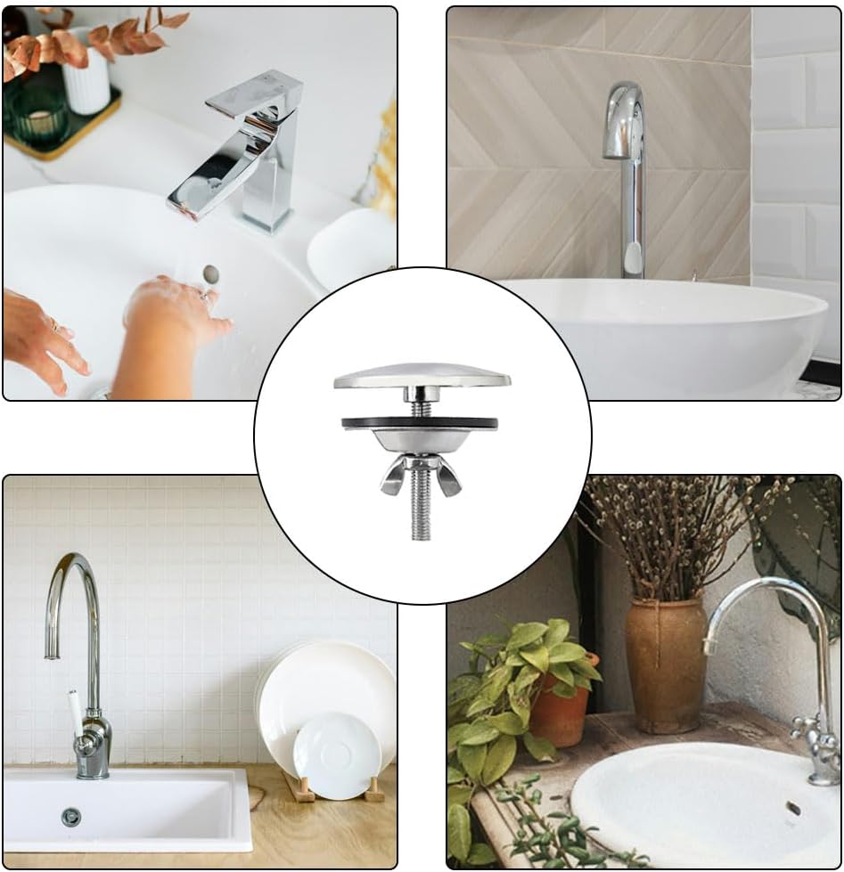1 Piece 2 Inch Kitchen Sink Hole Cover, Kitchen Stainless Steel Faucet Hole Cover, Sink Tap Hole Cover (Brushed Nickel)