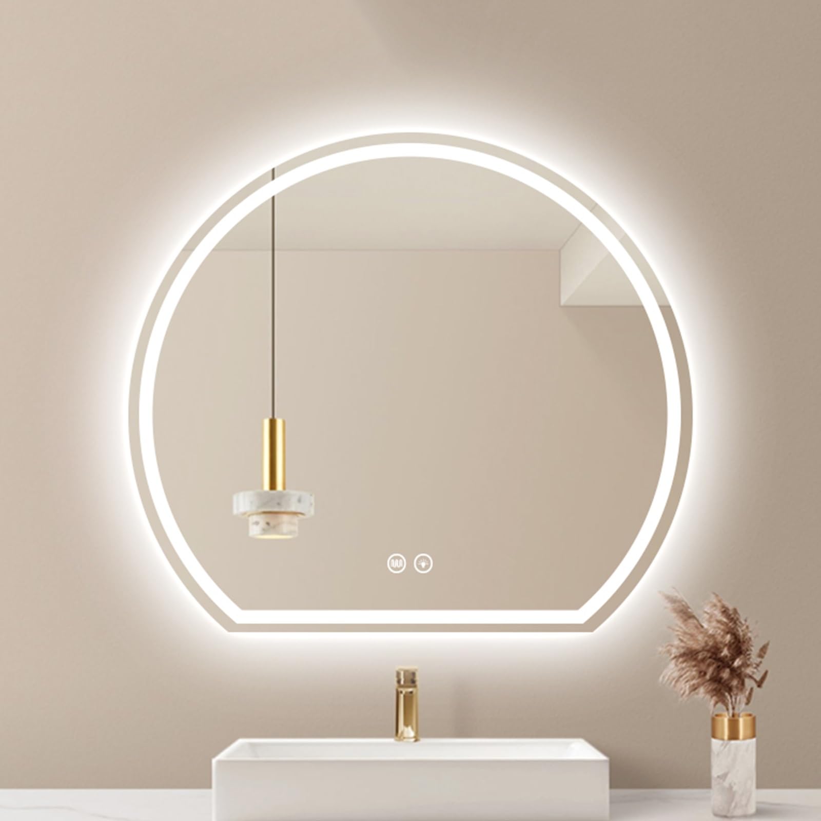 Miroir de salle de bain lumineux pour une routine beauté sans buée