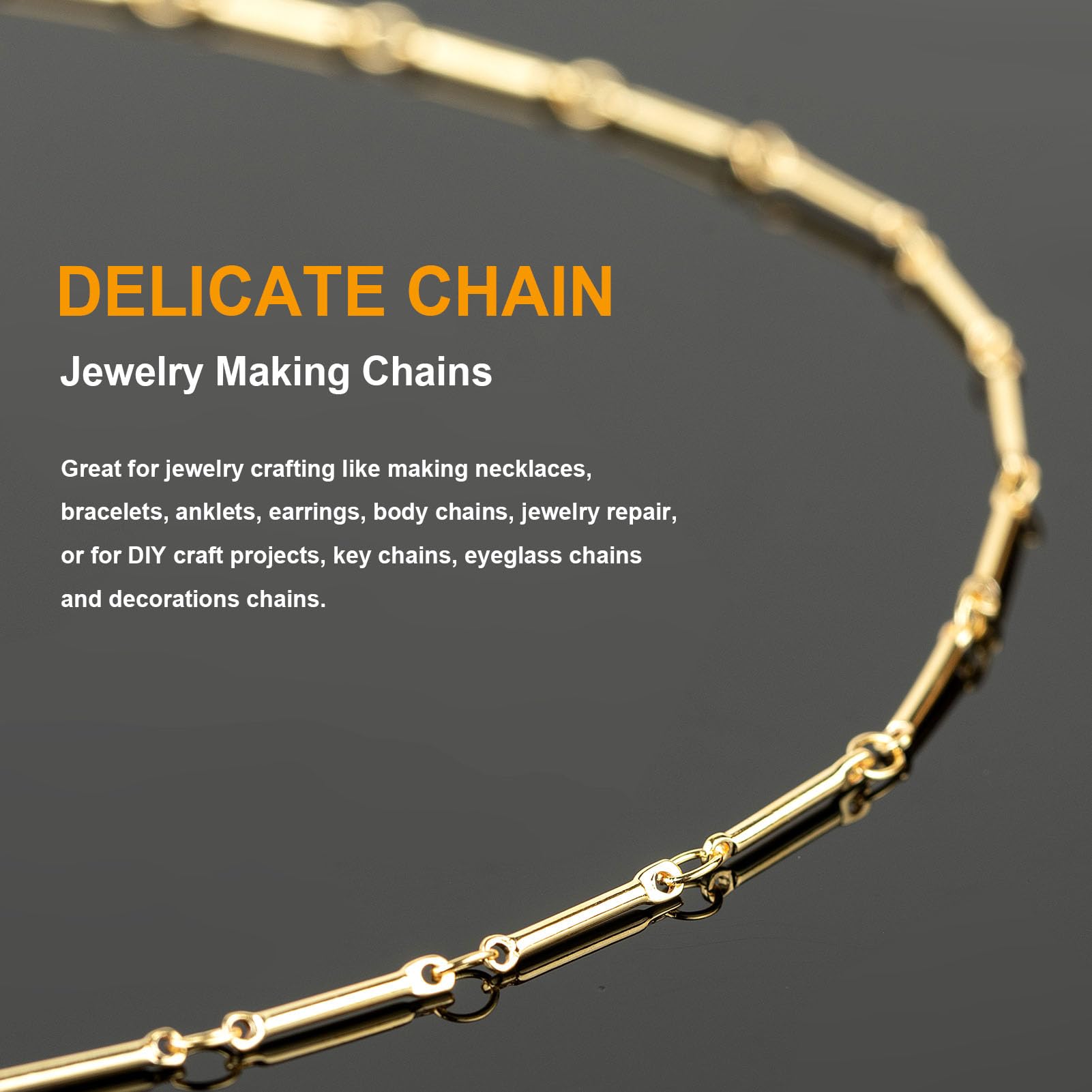 Jewelry Making Supplies KYUNHOO 6.5 Feet Stylish Iron Craft Chains On Spool Silver Chains For Jewelry Making Twisted Circle Chain Links For DIY Finding Chain For Jewelry Making