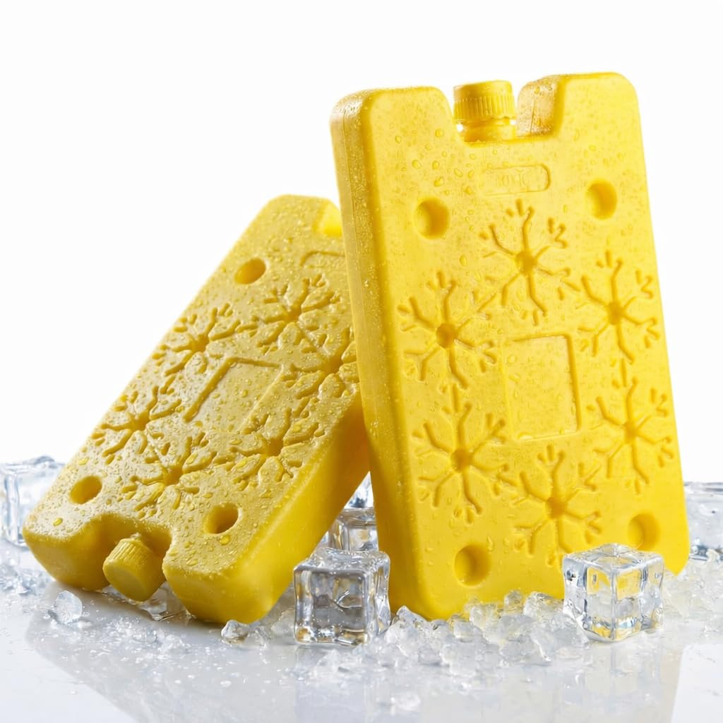 Freezer Ice Blocks 2PCS | Reusable Ice Pack for Long-Lasting Cooling | Leakproof Ice Bricks Blocks Gel Packs for Lunch Boxes & Coolers | Ideal for Injury Relief,Travel,Picnic 400 ML (Pack of 2)-picture-27