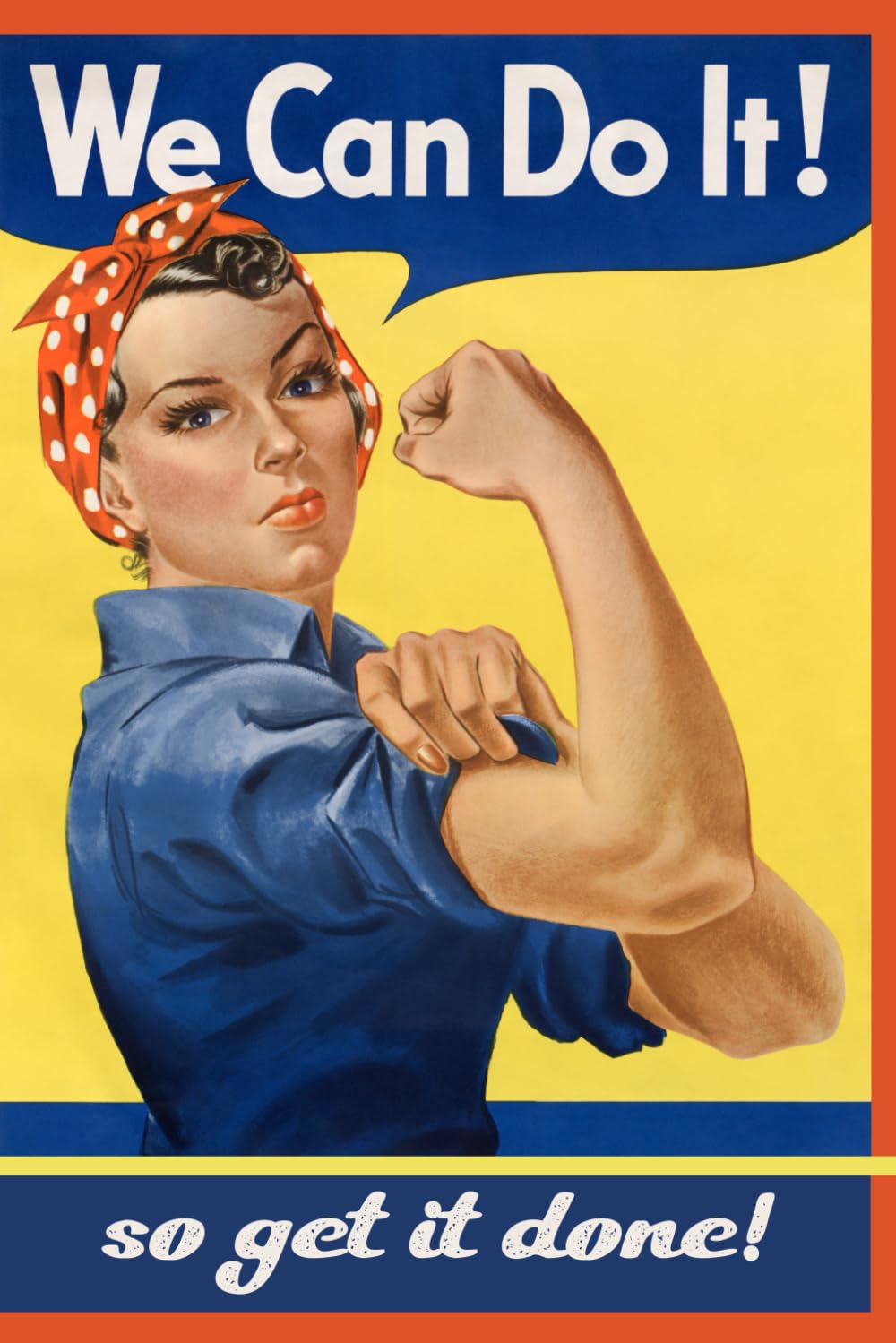 We Can Do It! Rosie the Riveter Undated Planner 6" x 9": With 2024-25 Calendar and Motivational Quotes