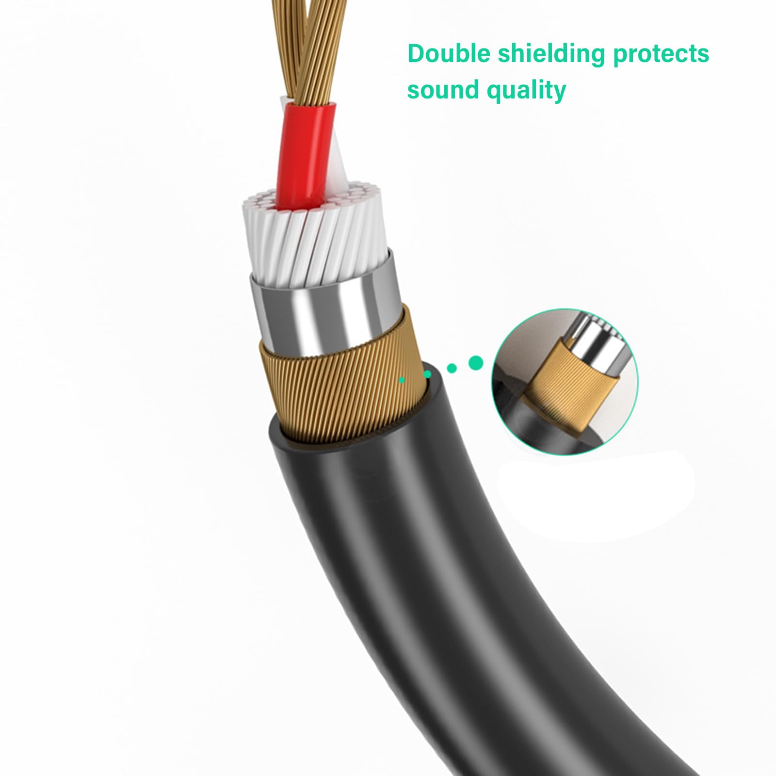 Câble audio stéréo mâle vers mâle 3,5 mm avec connecteurs coudés en option pour casque et haut-parleur