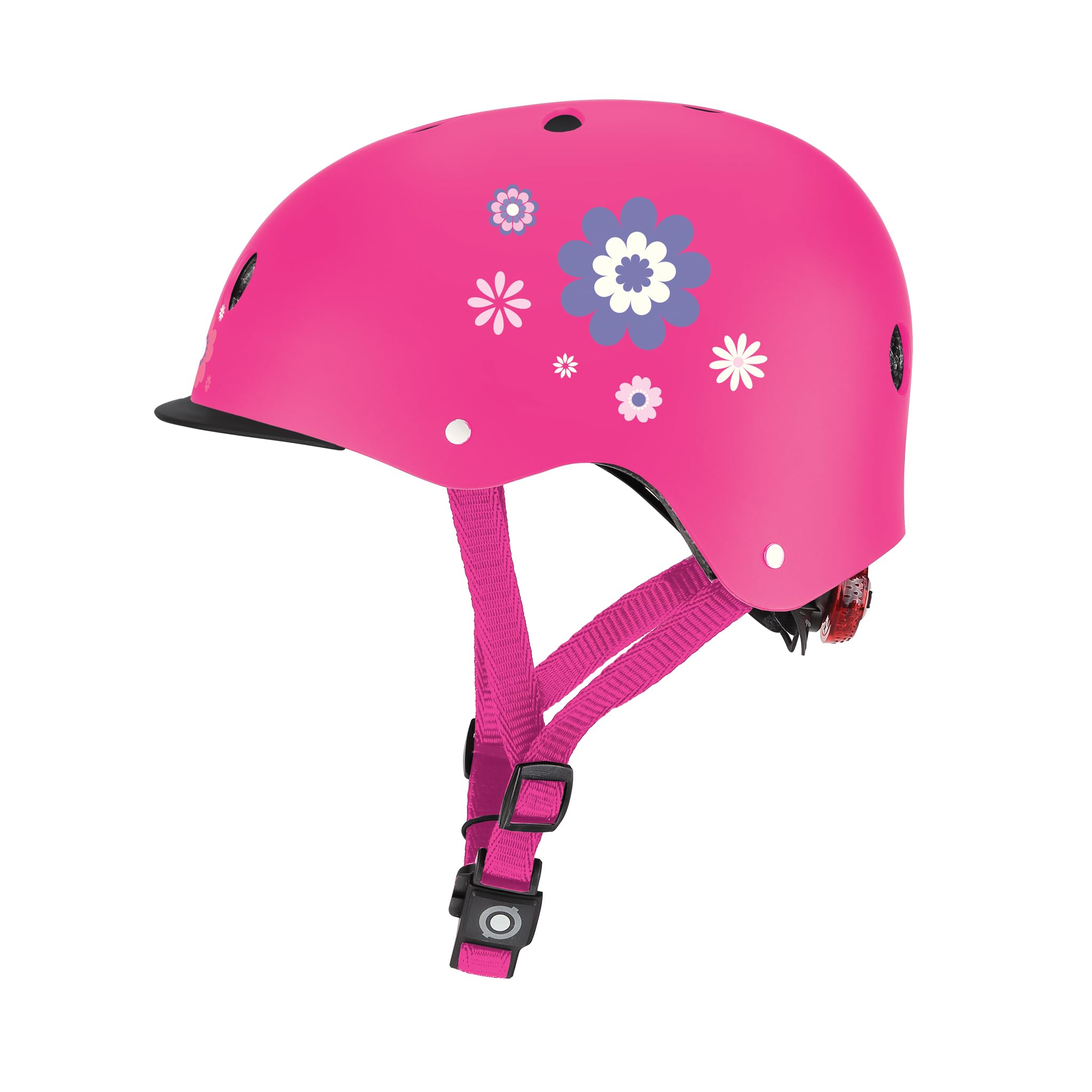 Casco Protettivo Globber Per Bambini - Casco XS/S Con LED E Design Fiori - Foto 7