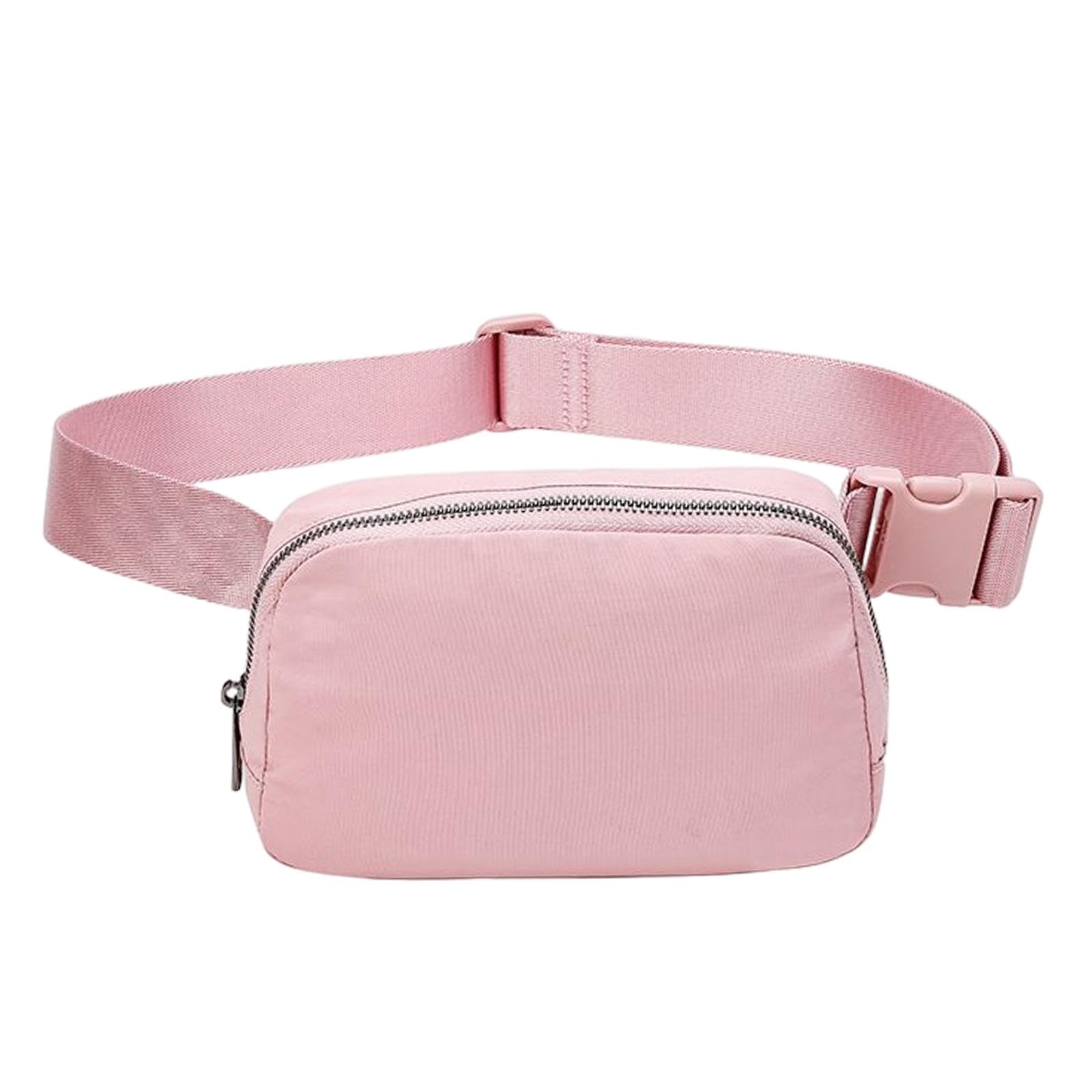 Fanny Pack Adjustable Belt Pouch Waist Pack Bag for Outdoor Climbing Cycling Pink-image-44