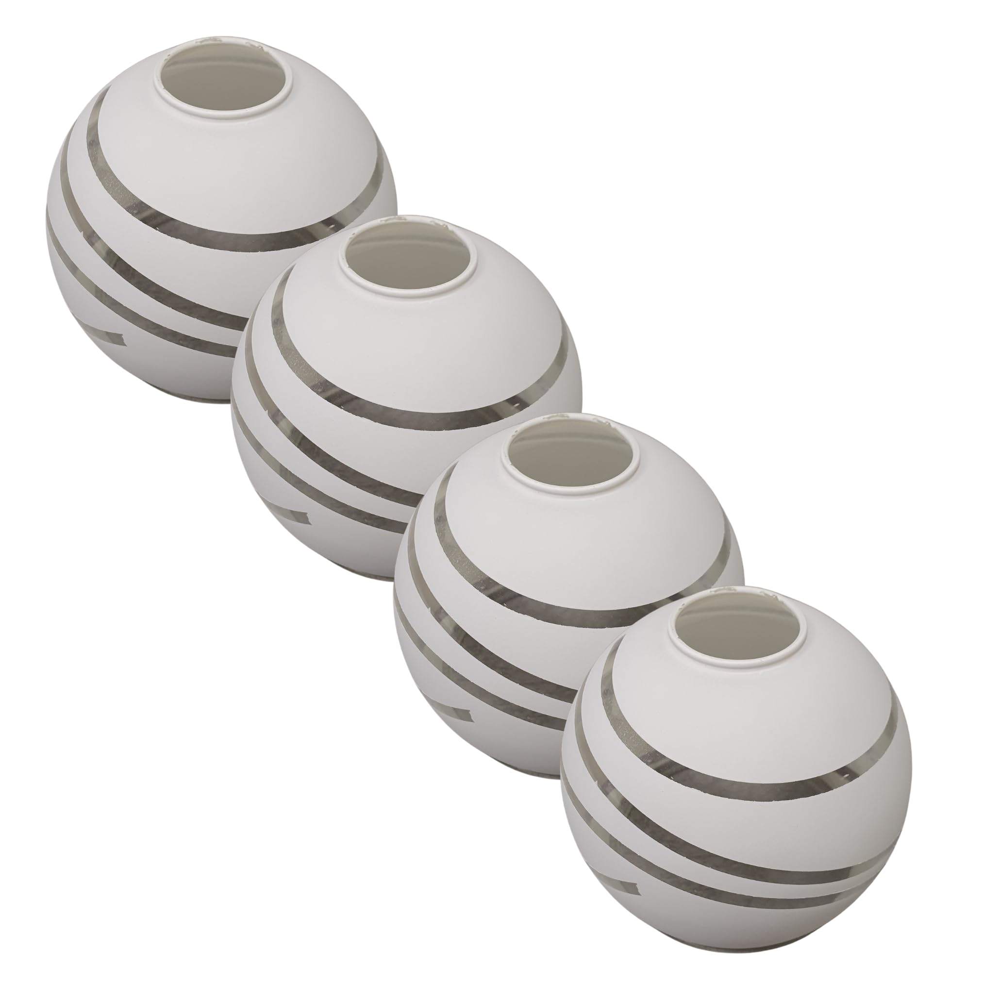 4 Stück Lampenschirm E14 Lampe Lampenglas Ersatzglas Lampenschirm Hängelampe Pendelleuchte Glas Stehlampenschirm Glaskugel Lampe Ersatz Schirm für Lampe Stehlampenschirm Glas (4x Spiralform)