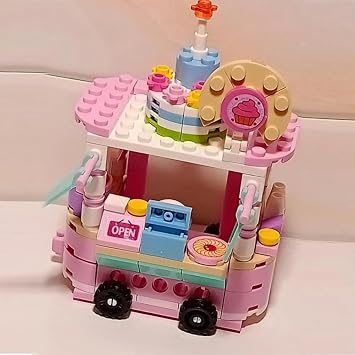 Building Blocks Ice Cream Truck Toys for Kids,Girls Building Kit STEM Friends Sets Prizes Best Gifts for Girls 6-12 Years 157 Pieces