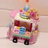 ENHANA Building Blocks Ice Cream Truck Toys for Kids,Girls Building Kit STEM Friends Sets Prizes Best Gifts for Girls 6-12 Years 157 Pieces