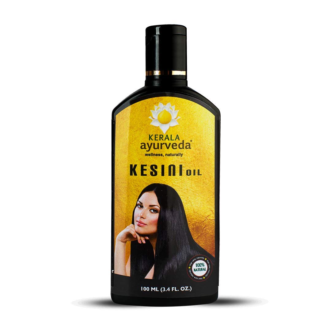 Kerala Ayurveda Kesini Oil- Herbal Hair Oil Enriched with Amla and Bacopa - Revitalises Scalp, Maintains Natural Color & Texture of Hair, 3.38 Fl Oz