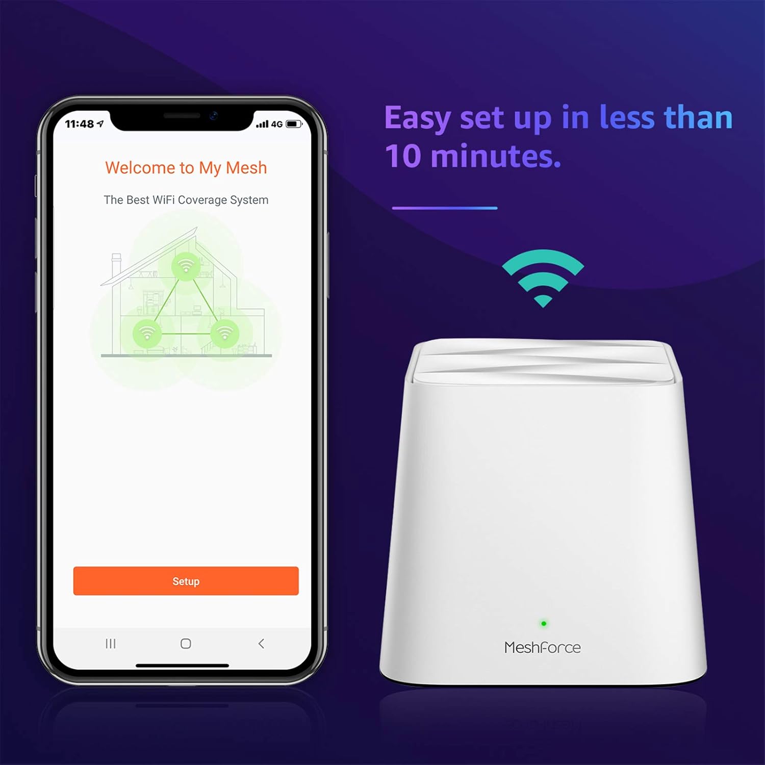 🔥 Meshforce M1 Mesh WiFi System, Whole Home WiFi Performance, WiFi Router Replacement, Max Wireless Coverage 6+ Rooms, Easy to Setup, Parental Control (3 Pack) Bеѕt Cуbеr Mоndау 🔥 Meshforce M1 Mesh WiFi System, Whole Home WiFi Performance, WiFi Router Replacement, Max Wireless Coverage 6+ Rooms, Easy to Setup, Parental Control (3 Pack)