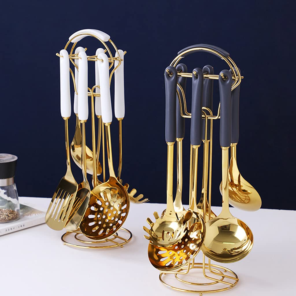 Nordic Küchenhelfer-Set, Edelstahl, Kochlöffel, Spatel, Schaufel, 7-teilig