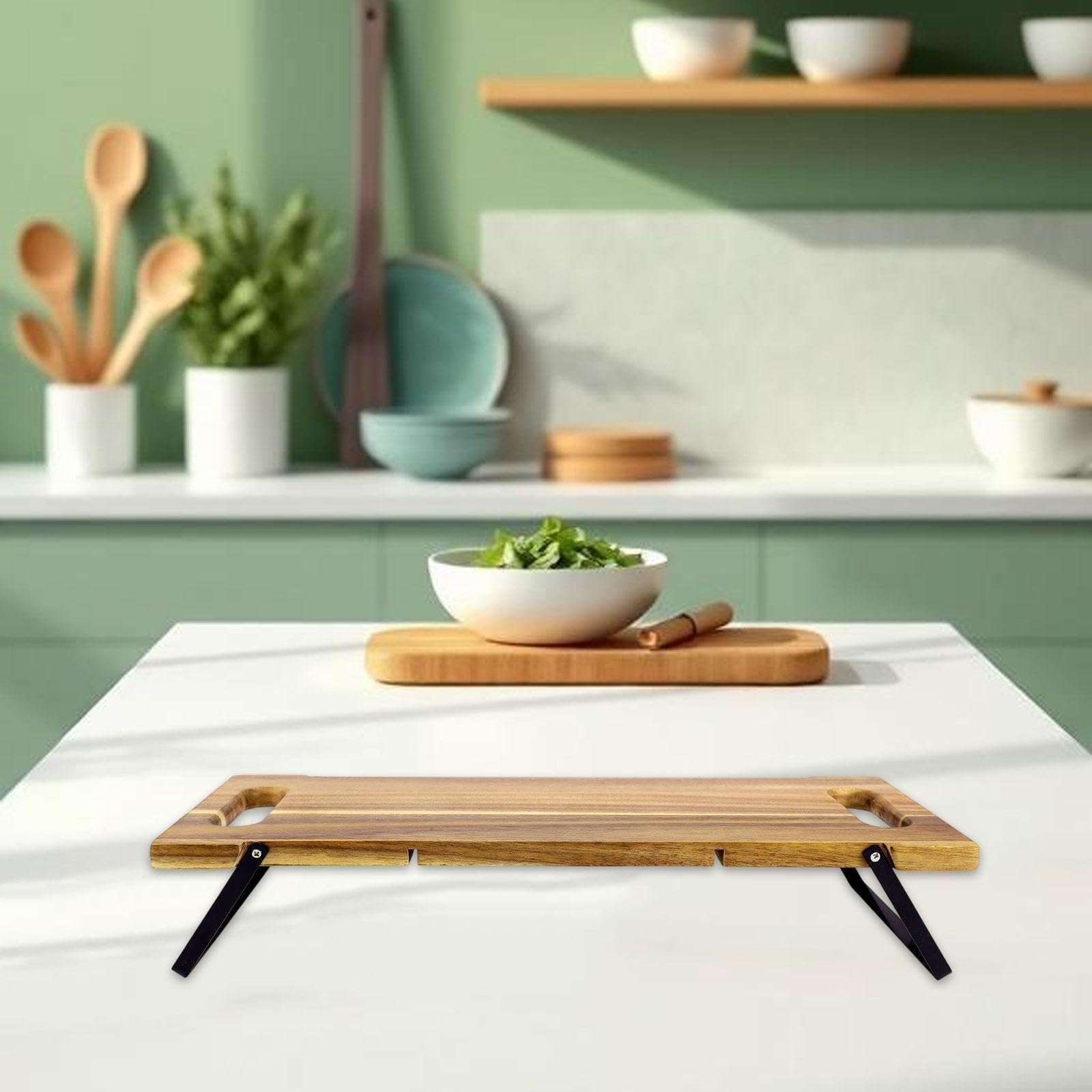 Générique Grande Planche en Bois avec Poignées, Longue Planche de Service à Fromage en Bois, Plateau Rectangulaire pour Viande et, S