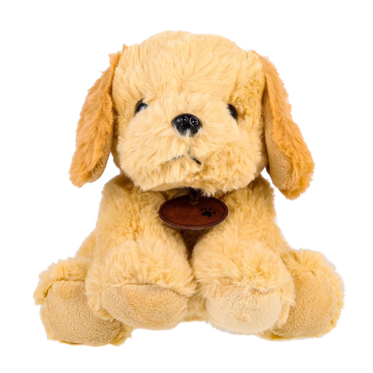 Muñeco de Perro Adorable de Peluche Ligero y Fácil de Guardar Forma de Cachorro Sentado, Relleno de Algodón PP Adecuado para Decoración Decorativa