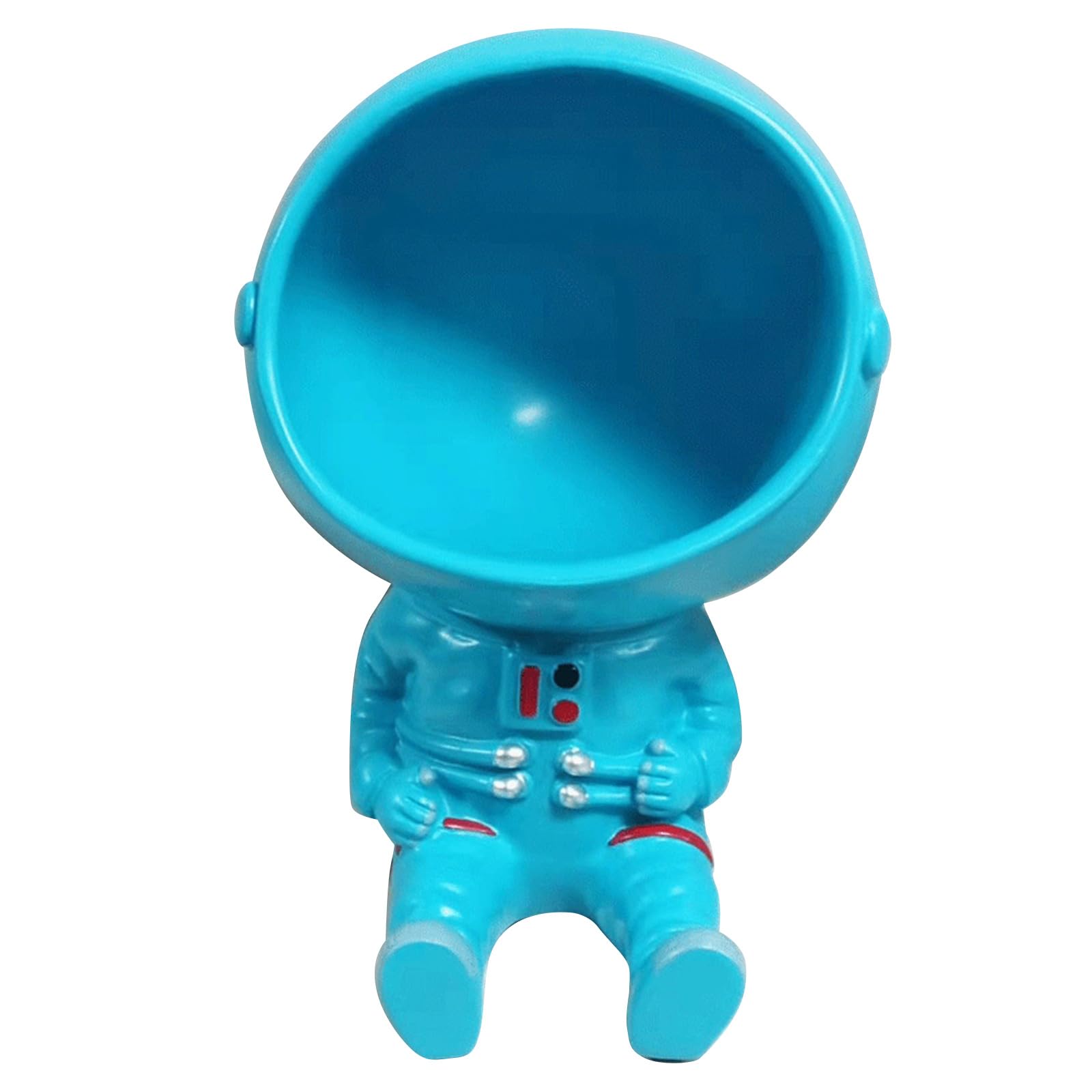 Hsioluted Creative Astronaut for Storage Bowl Cartoon Model Resin Candy Art Jewelry Holder Home Astronaut Figurine Decor Statue Resin Home Decor for Kids
