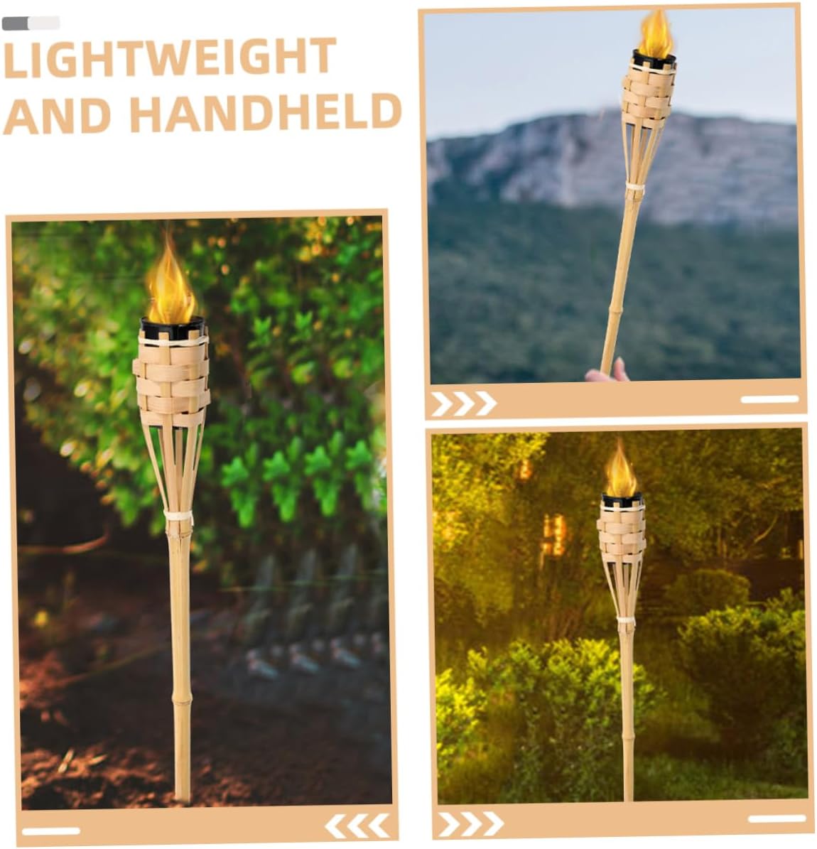 CANIGHT Torch Lamp Lightweight Oil Lamp for Outdoor Decor for Landscape Pathway Lighting for Parties and Celebrations Easy to Refill and Design