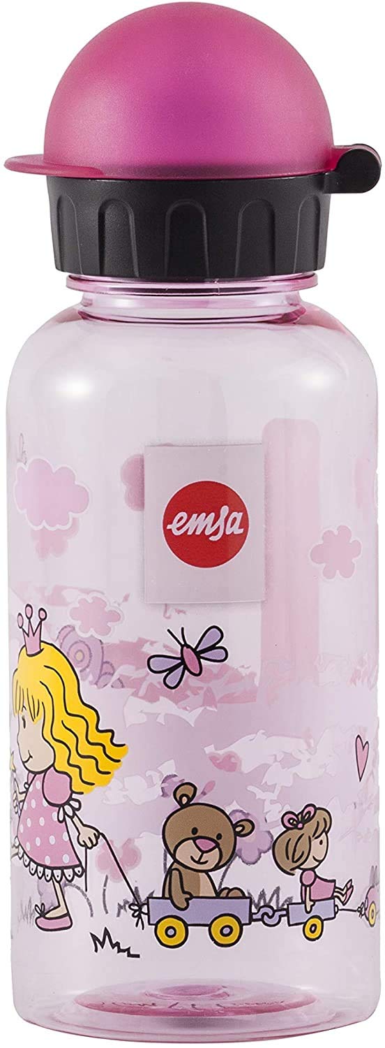 Borraccia Bambini Plastica Set Merende Portapranzo - Bottiglia 400ml, Tazza E Contenitore, Plastiche Certificate Per Alimenti Porta Merenda Sonic