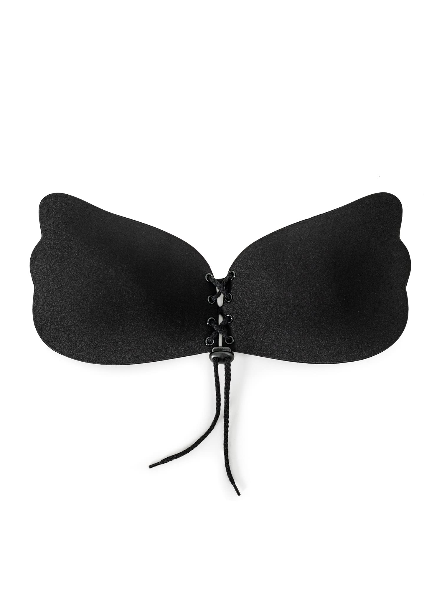 NYKD Soutien-gorge invisible en silicone adhésif push up sans bretelles et dos nu pour femme avec lacets sur le devant NYA010