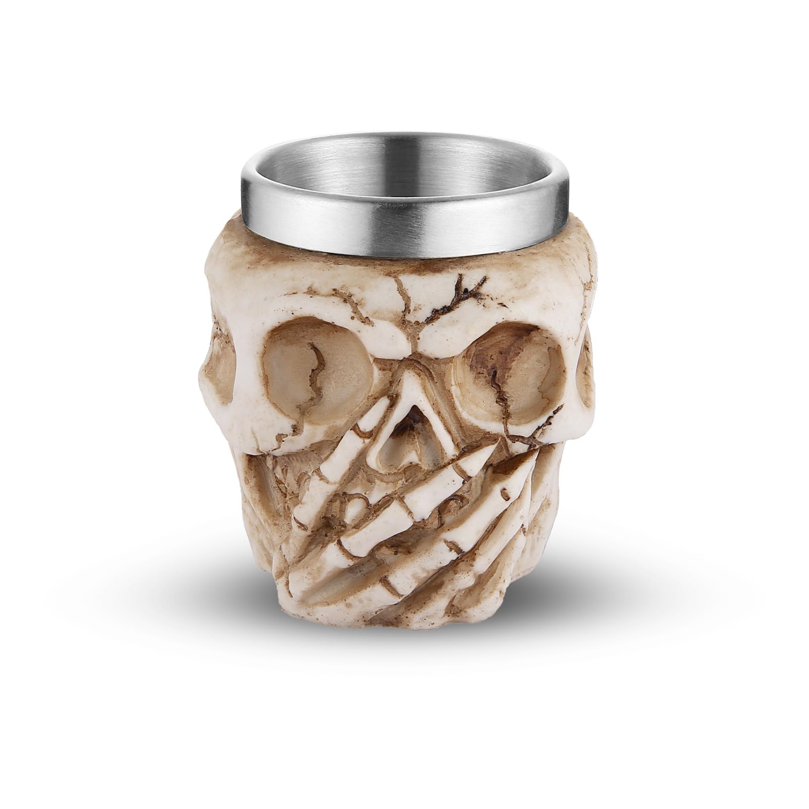 Chope à bière gothique tête de mort, accessoire cadeau original