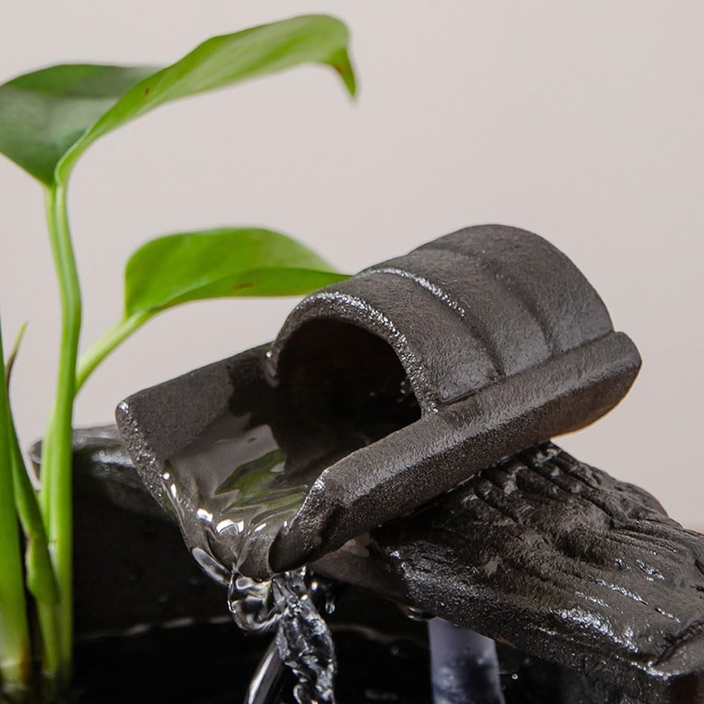 ULTRAWAVE Small Fountain Creative Ceramic Desktop Fountain Ornaments Circulating Water Desktop Ornaments Living Room Decorations Tabletop Fountains Indoor Fountain