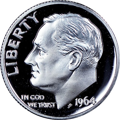 1961 1962 1963 1964 Silver Roosevelt Dimes 4 Gem Proof Coins #TOP2