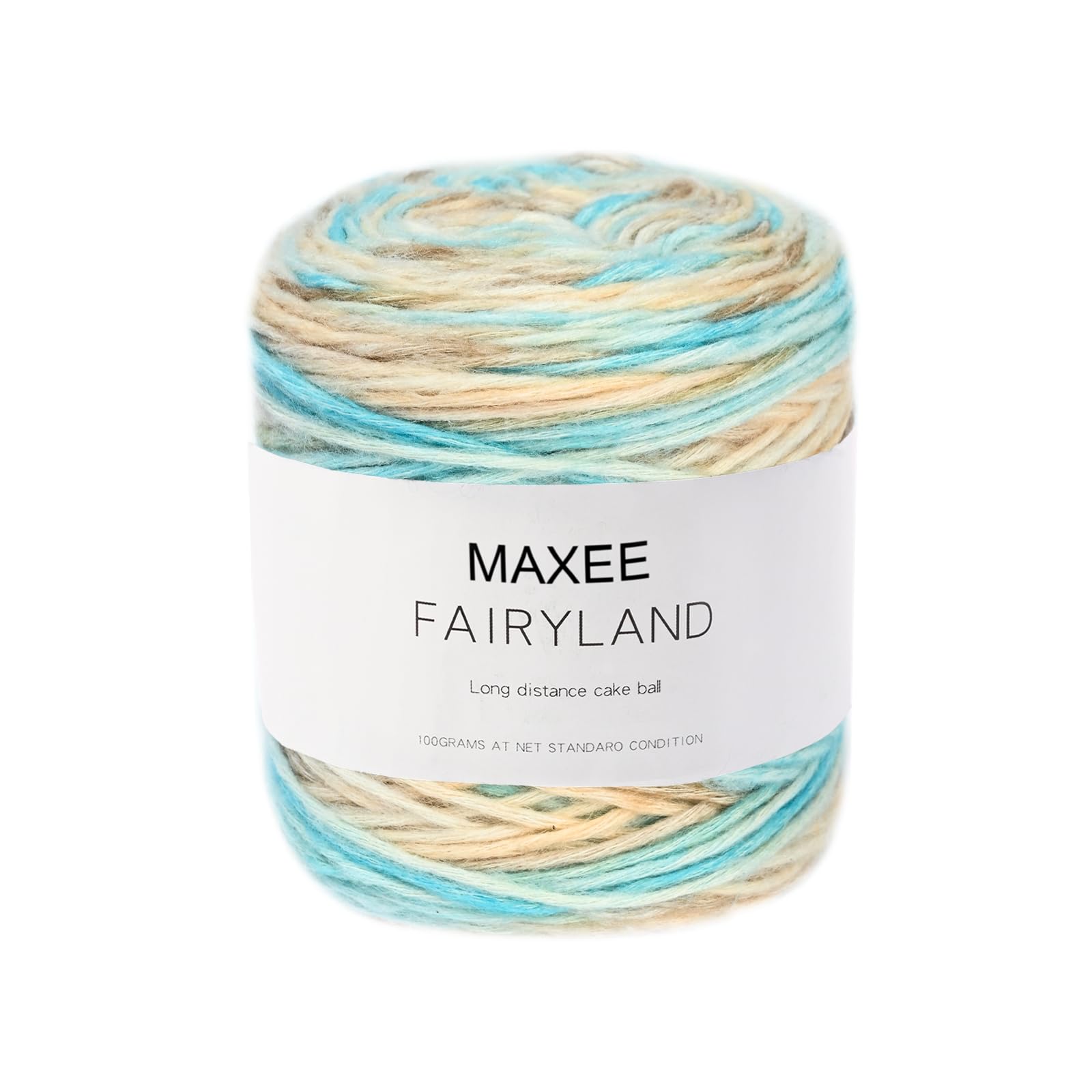 Maxee Farbverlaufsgarn, 100g 250 Meter Cupcake Bobbel, Regenbogenstreifen, Mehrfarbiges Gradient Häkelgarn, Häkeln Baumwoll Strickgarn, zum Pullover, Hüte, Mütze, Schal, Decke