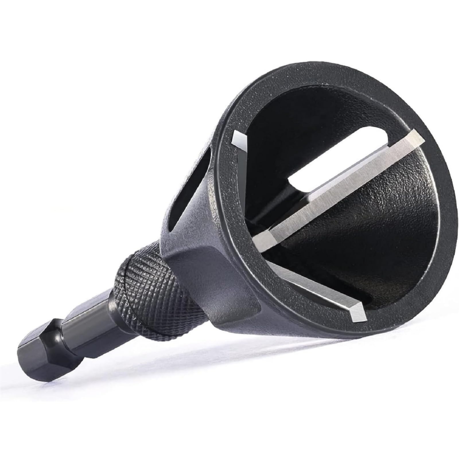 THE WHITE SHOP Chamfer Tool Deburring External Chamfer Tool with Carbide Blades, Deburring Tool Removing Burr Tools with Quick Release Shank Fits for 3/16"-1"(5mm-25mm)