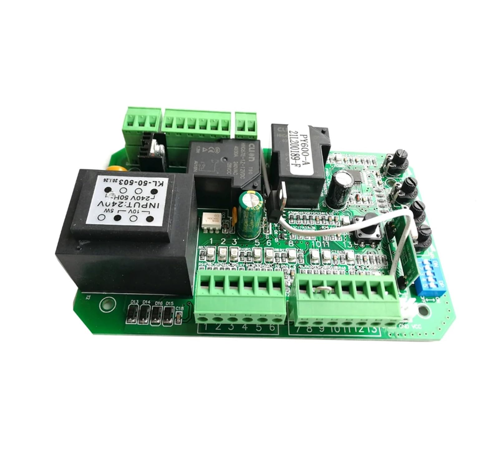 Scheda elettronica del circuito di controllo del motore del cancello for l'apricancello scorrevole Funzione Soft Start Modalità pedonale 110 V o 220 V -Affidabile e resistente(5 remote control kit)
