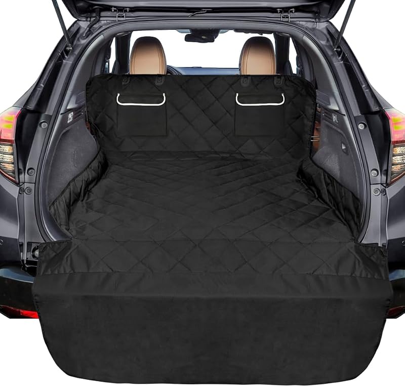 Capa para Porta-Malas de SUV para Cães F-color com Tecido Oxford e Proteção Antiderrapante – Pockets Black