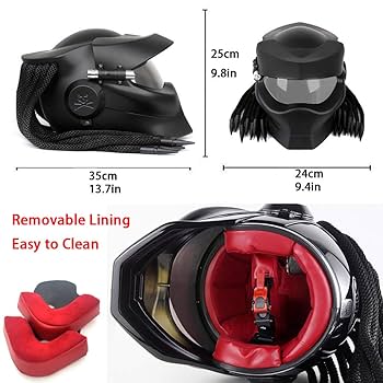 Amazon.com: Robot Motorcycle Helmet,Revealable Lens