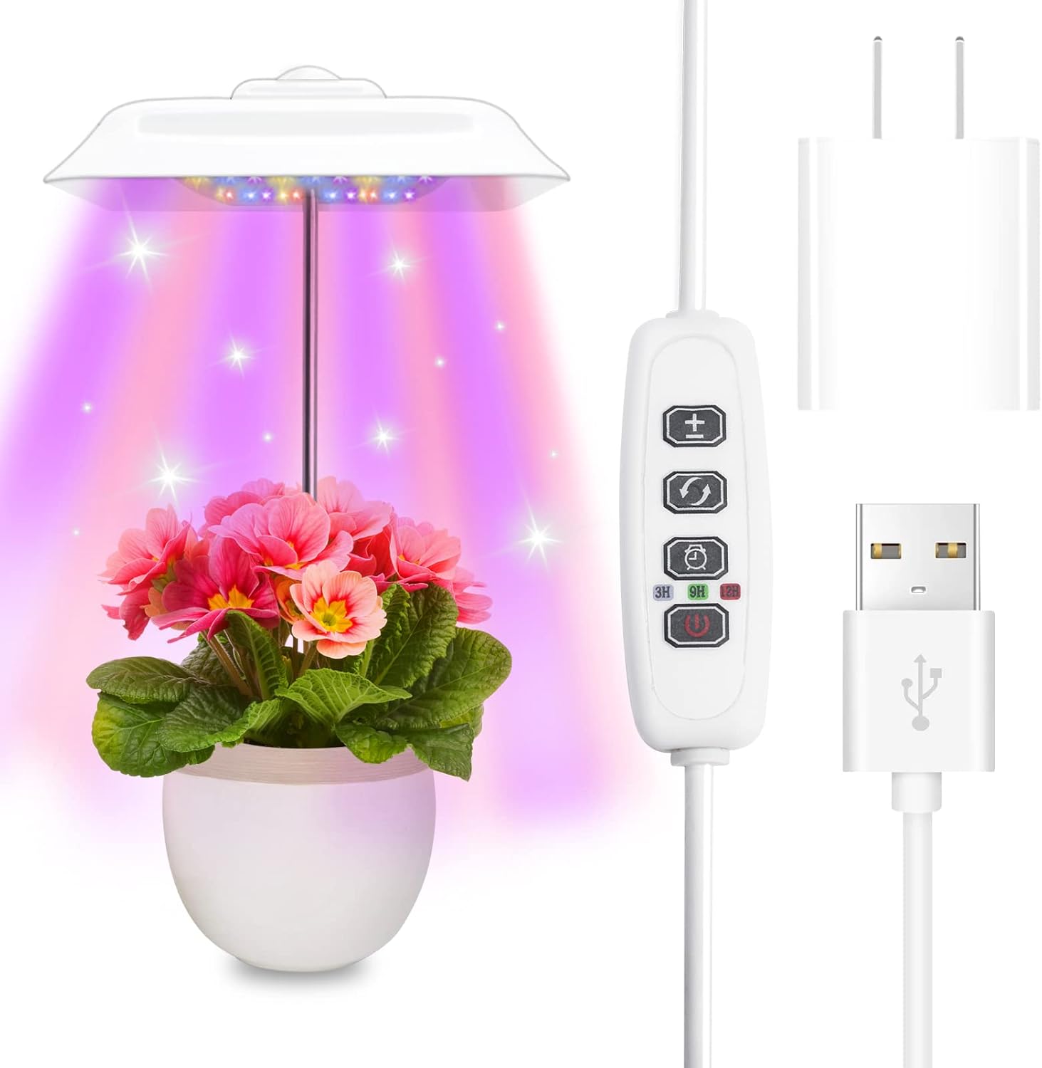 sjzxuv Grow Light,Full Spectrum LED Growing Light for