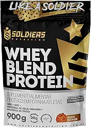 Whey Blend Protein Concentrado e Isolado - 900g - Soldiers Nutrition (900g, Cookies)