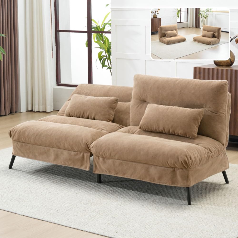 Amazon｜ローソファベッドにもなるソファー そふあーベット sofa bed