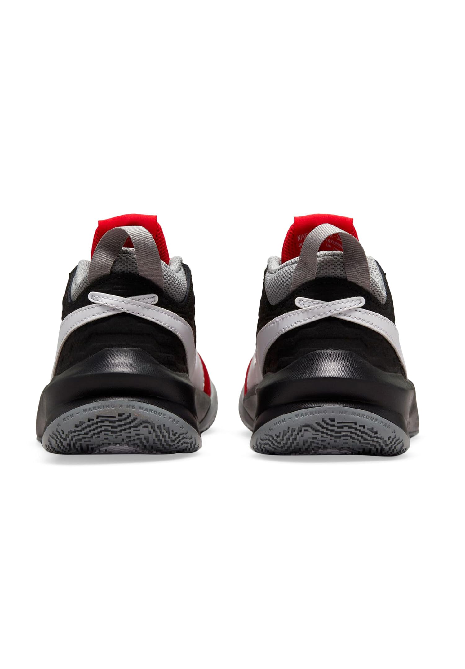 Nike Team Hustle D10 GS CW6735 607 - Zapatillas deportivas para niños, color rojo