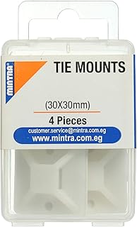 Mintra Tie Mounts 30x30 mm, 4 Pieces