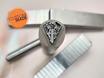 Custom Metal Stamps and Steel Punches with Your Business Logo, Metal Forging Touchmark Stamp, Custom Steel Hand Stamps, Custom Logo Metal Die, Personalized Jewelry Stamping Tool